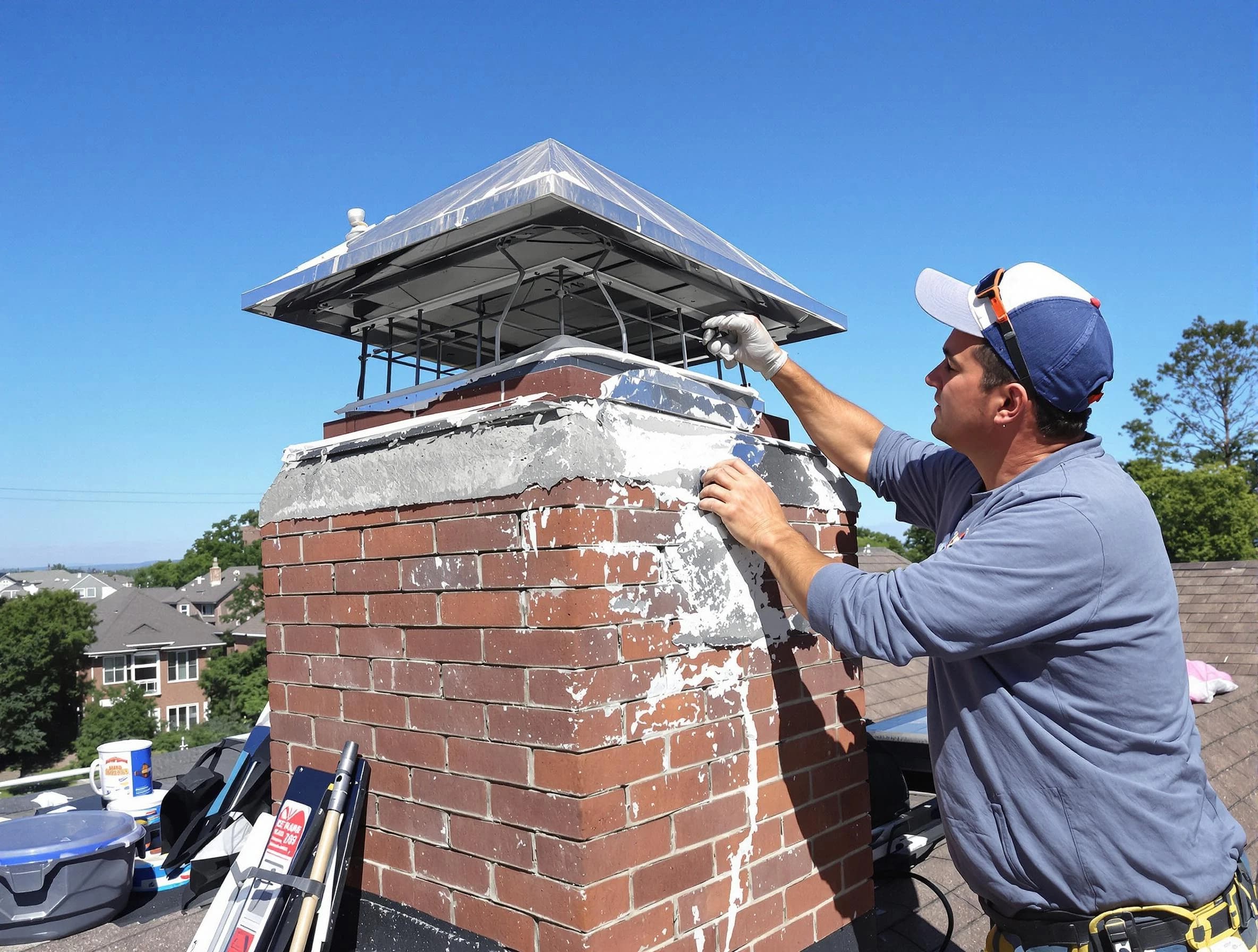 Chimney Crown Services service in Dallas, GA