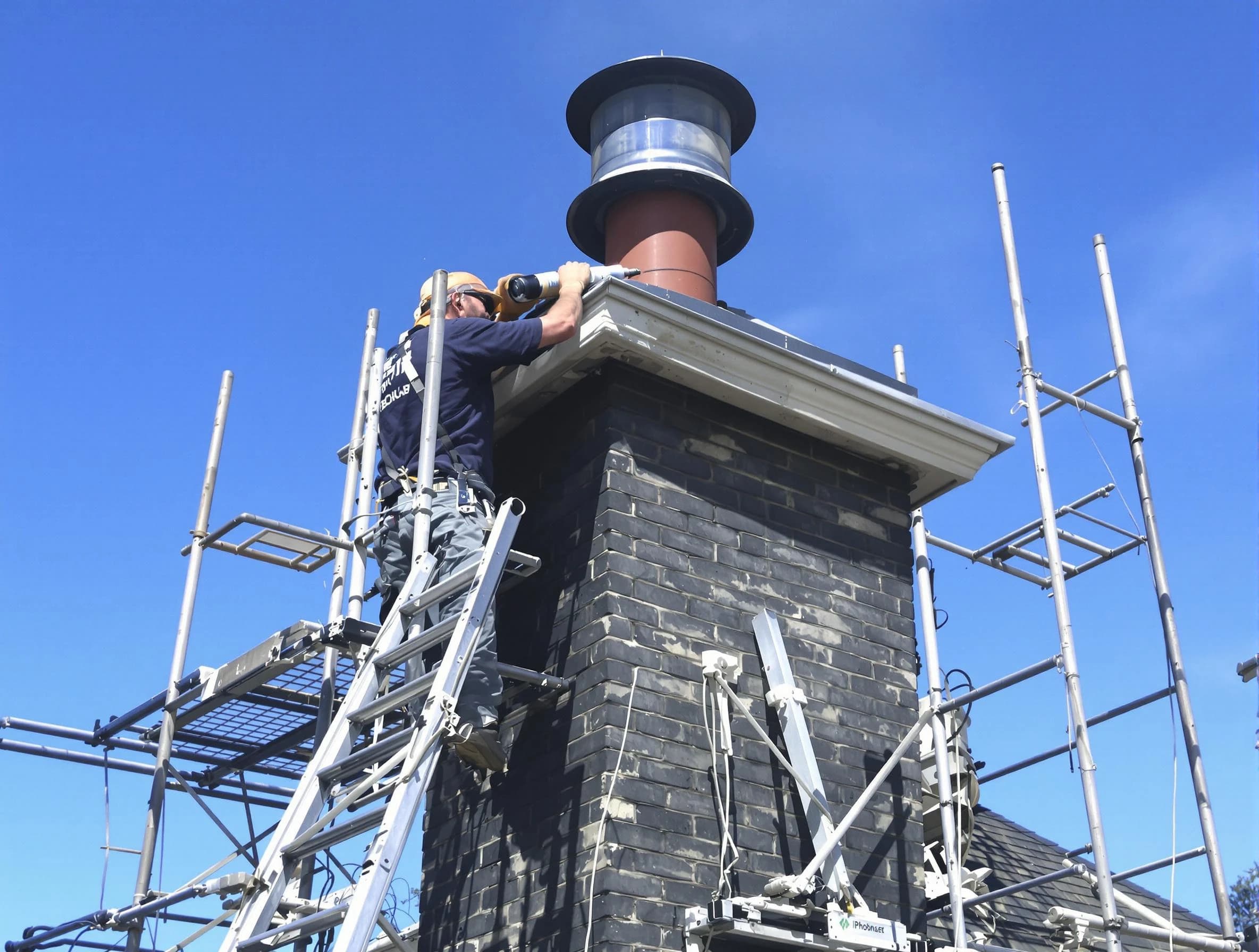 Sturdy chimney crown finished by Dallas Chimney Sweep in Dallas, GA