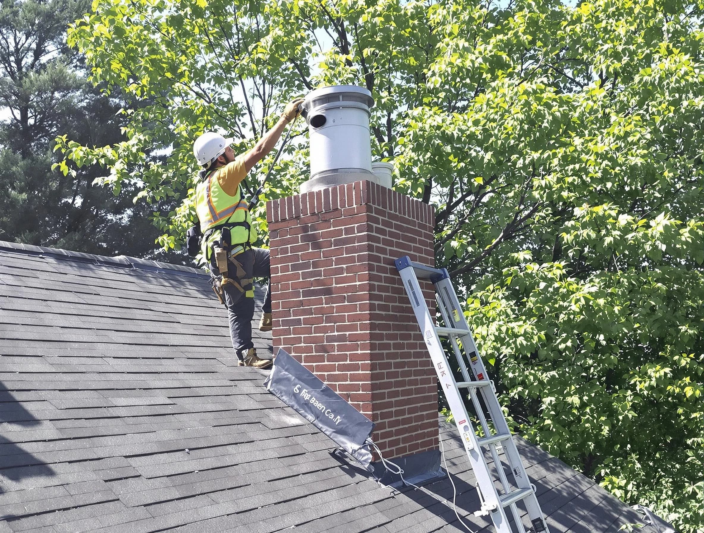 Chimney liner inspection by Dallas Chimney Sweep in Dallas, GA