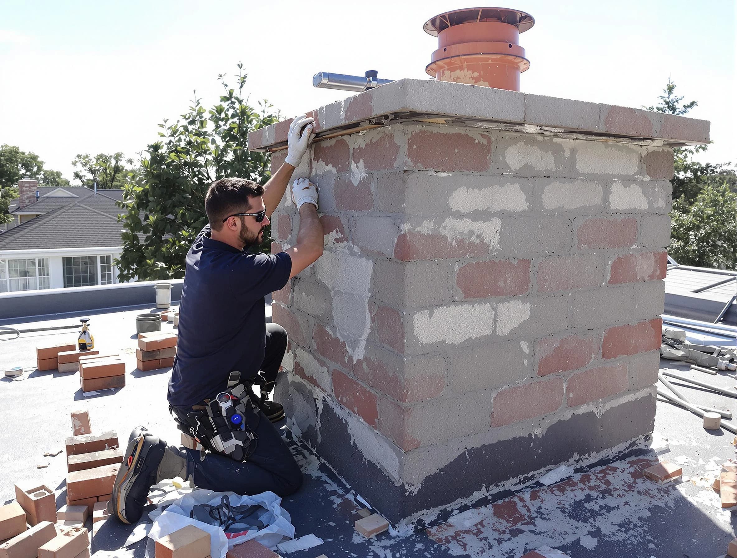 Advanced chimney repair process by Dallas Chimney Sweep in Dallas, GA