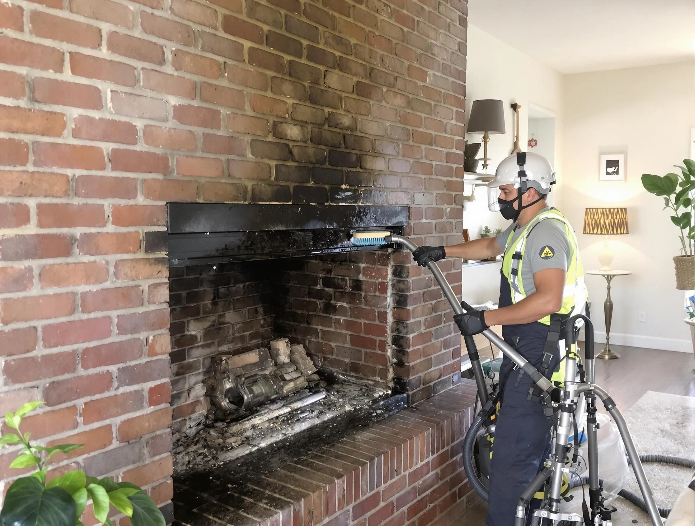 Dallas Chimney Sweep providing fireplace cleaning services in Dallas, GA