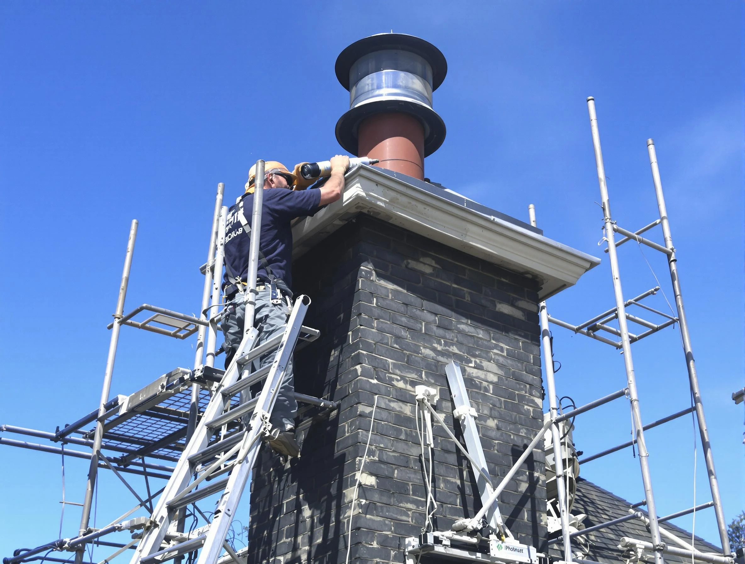 Sturdy chimney crown finished by Dallas Chimney Sweep in Dallas, GA