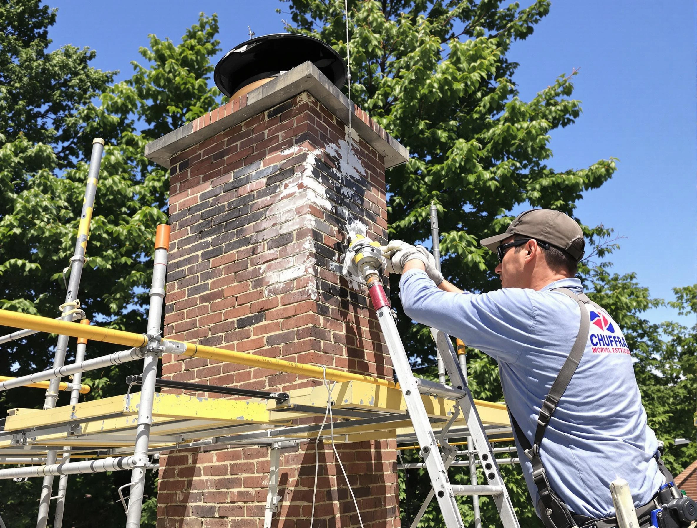 Structural chimney repair by Dallas Chimney Sweep in Dallas, GA