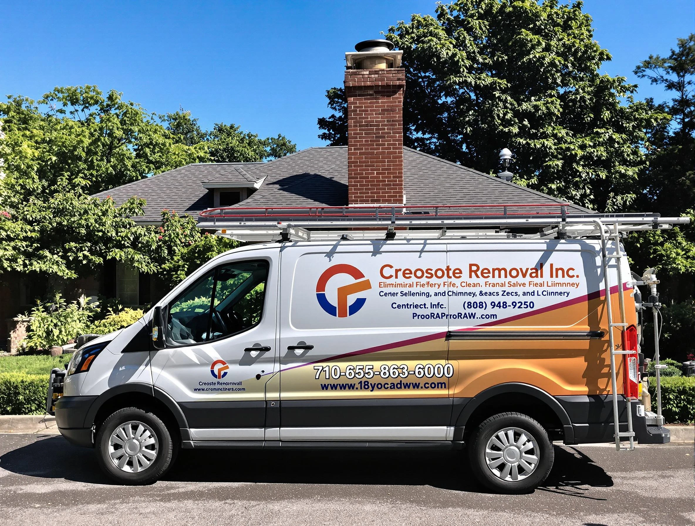 Dallas Chimney Sweep technician removing creosote safely in Dallas, GA